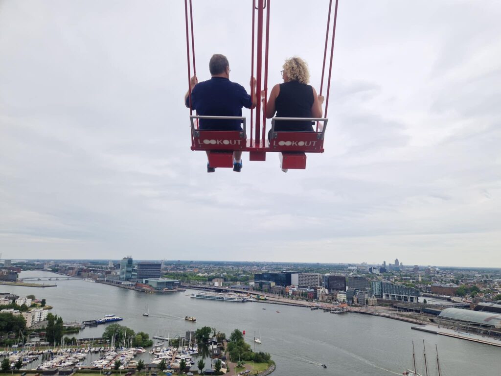 Lee & Stephanie on the A'DAM swing!
